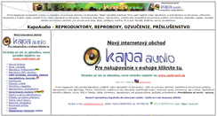 Desktop Screenshot of kapaaudio.sk